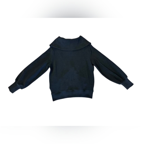 Varley “ELLS JACKET” EUC Ribbed Zip Up Turtleneck Sweater Black Size Medium - Picture 6 of 8